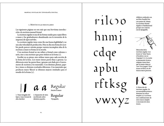 Manual popular  de tipografía digital y uso tipográfico editorial