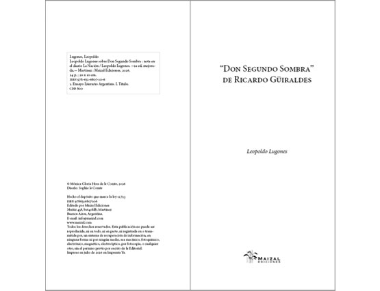 Leopoldo Lugones sobre Don Segundo Sombra